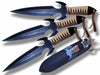 3 Pcs Heavy 10-3/4 Inch Throwing Knife set with Wrist Sheath - TOPHATTER'S ARMORY DEALS Collectible Weapons - Tophatter Daily Deals