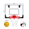 Indoor Basketball Hoop Set Home Toy - Indoor Shooting Ball Game Sport for Child Children Kids , Mini Basketball Hoop for Door with 4 Balls Indoor Games - Tophatter Daily Deals