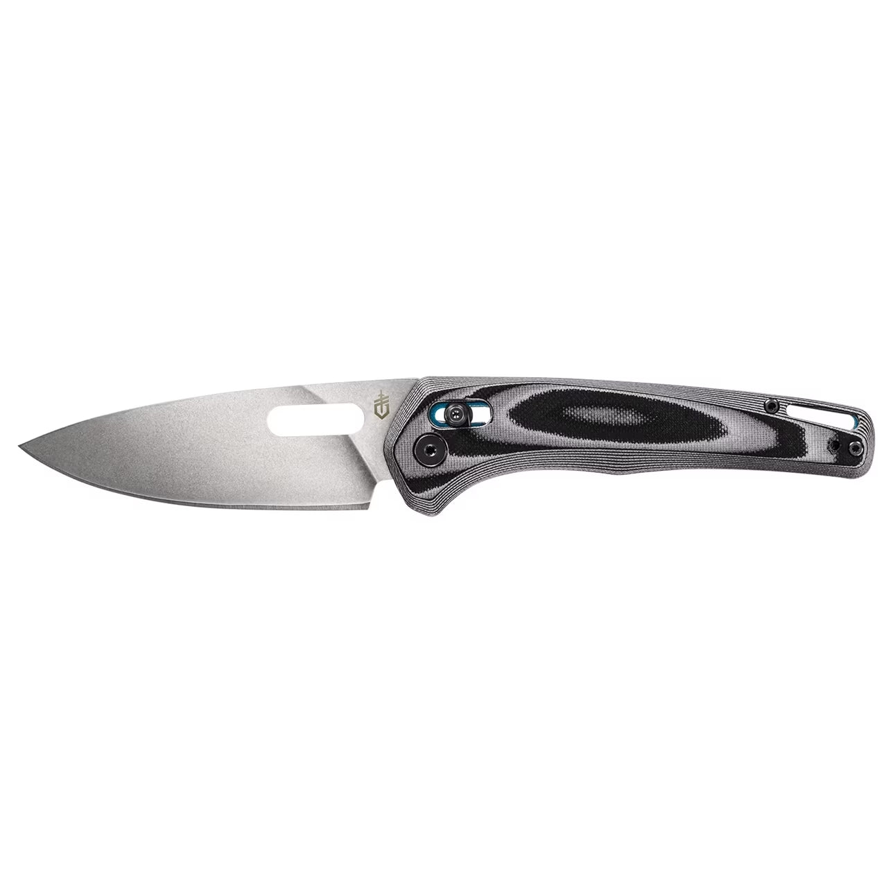 Gerber Sumo - Pivot Lock -Black/White/Cyan G-10 Handle - 7Cr17MoV Steel - 30-001815 Knives - Tophatter Daily Deals