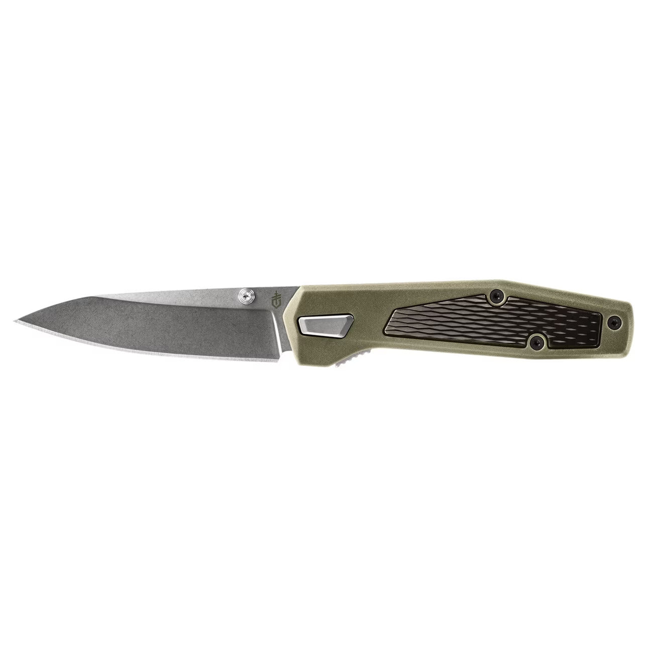 Gerber FUSE - Plain Edge, Green Handle, Stone Wash Blade - 30-001875 Knives - Tophatter Daily Deals