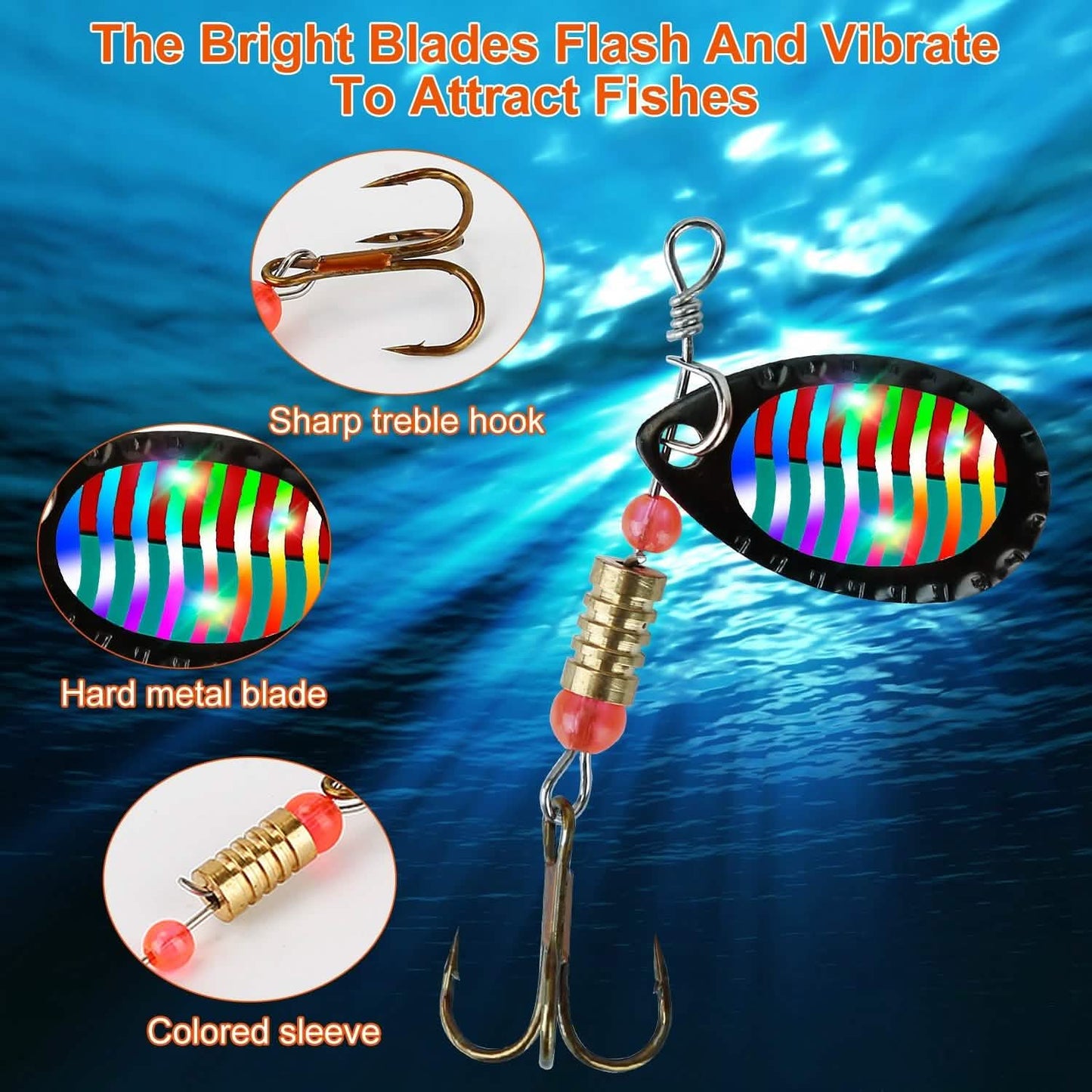 30-Piece: Fishing Metal Spoon Lures Kit Outdoor Recreation - Tophatter Daily Deals