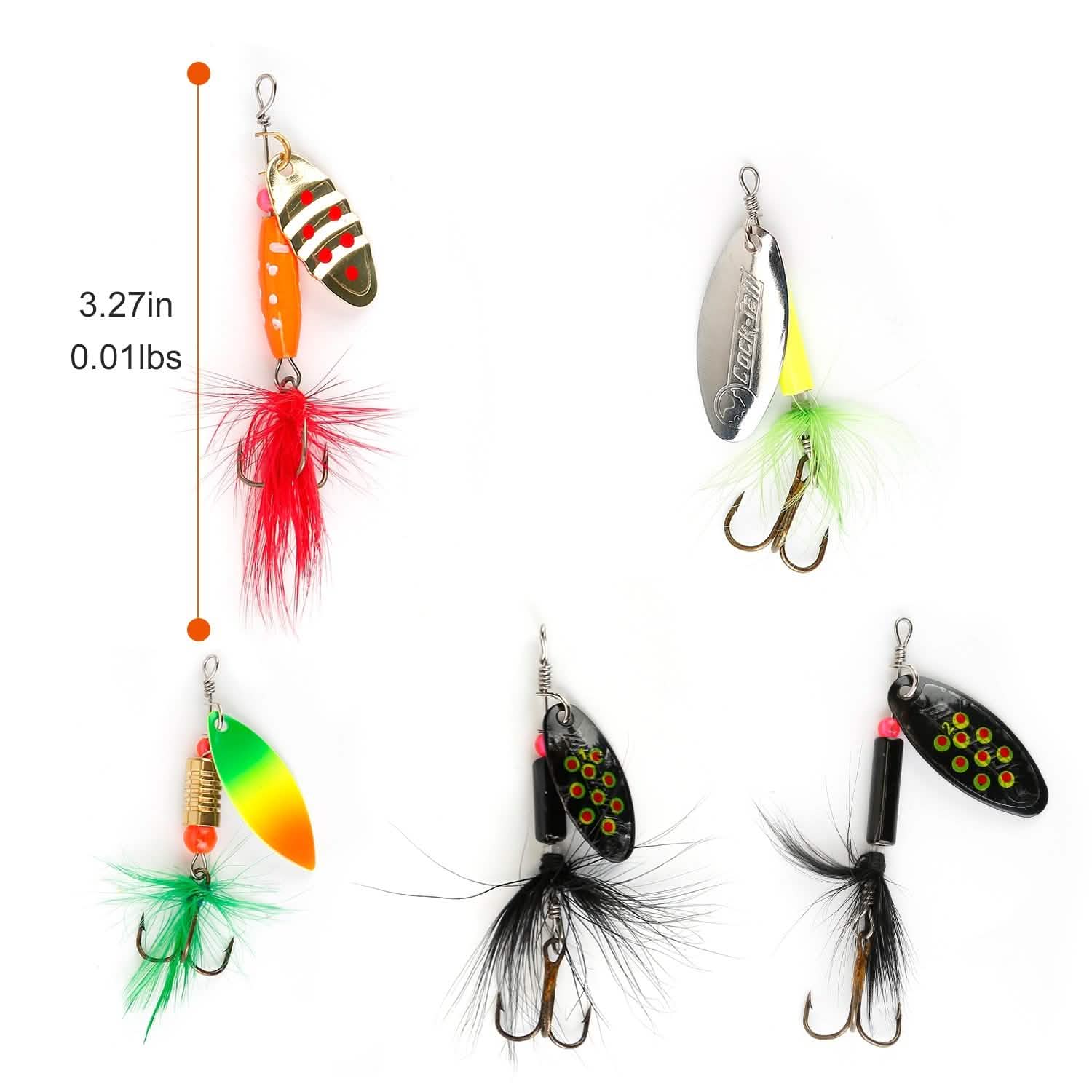 30-Piece: Fishing Metal Spoon Lures Kit Outdoor Recreation - Tophatter Daily Deals