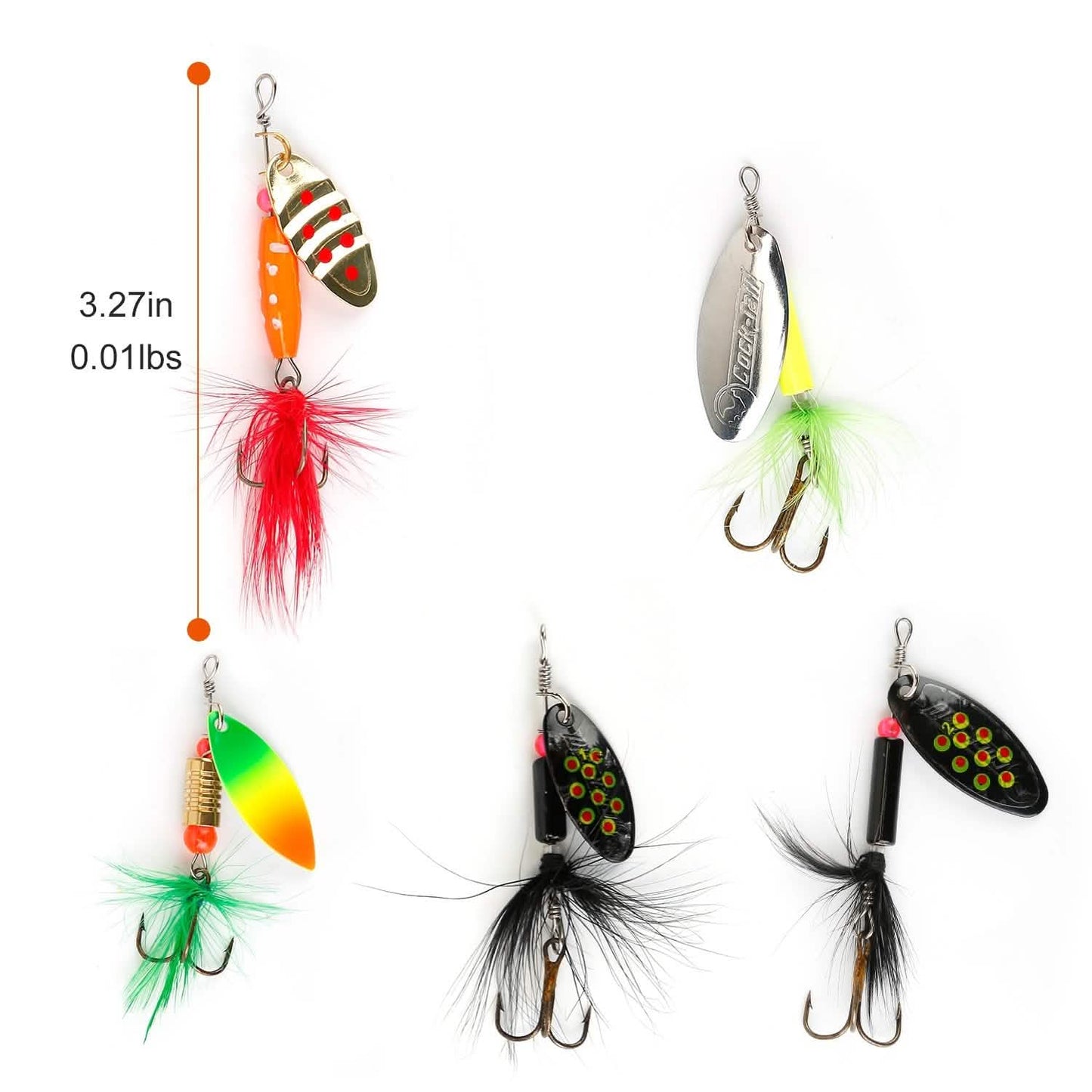 30-Piece: Fishing Metal Spoon Lures Kit Outdoor Recreation - Tophatter Daily Deals