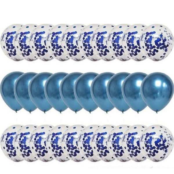 30-Pieces: Colorful Paper Latex Balloon Party Supplies Blue School, Office & Art Supplies - Tophatter Daily Deals