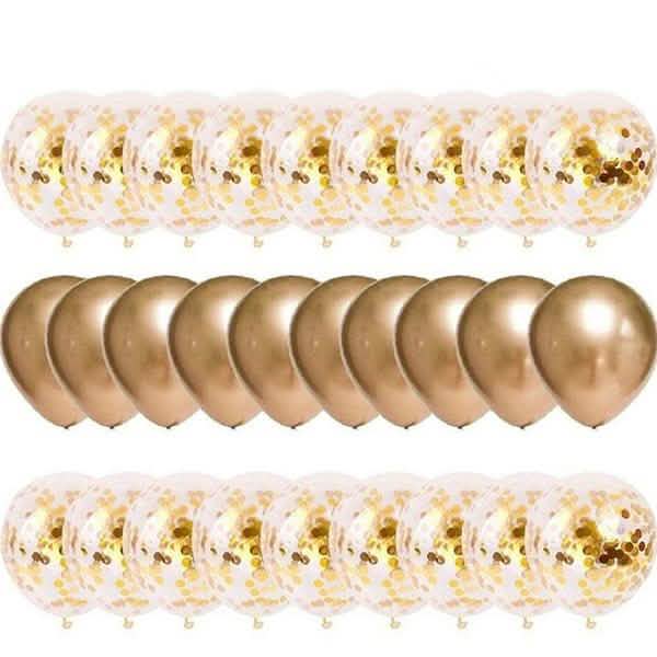 30-Pieces: Colorful Paper Latex Balloon Party Supplies Gold School, Office & Art Supplies - Tophatter Daily Deals