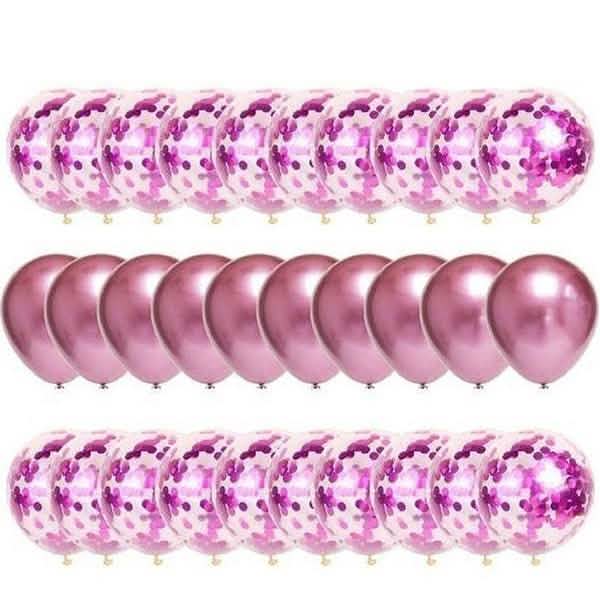 30-Pieces: Colorful Paper Latex Balloon Party Supplies Rose Red School, Office & Art Supplies - Tophatter Daily Deals