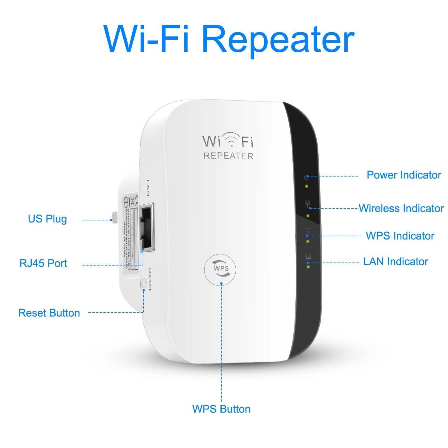 300 Mbps WiFi Repeater Computer Accessories - Tophatter Daily Deals