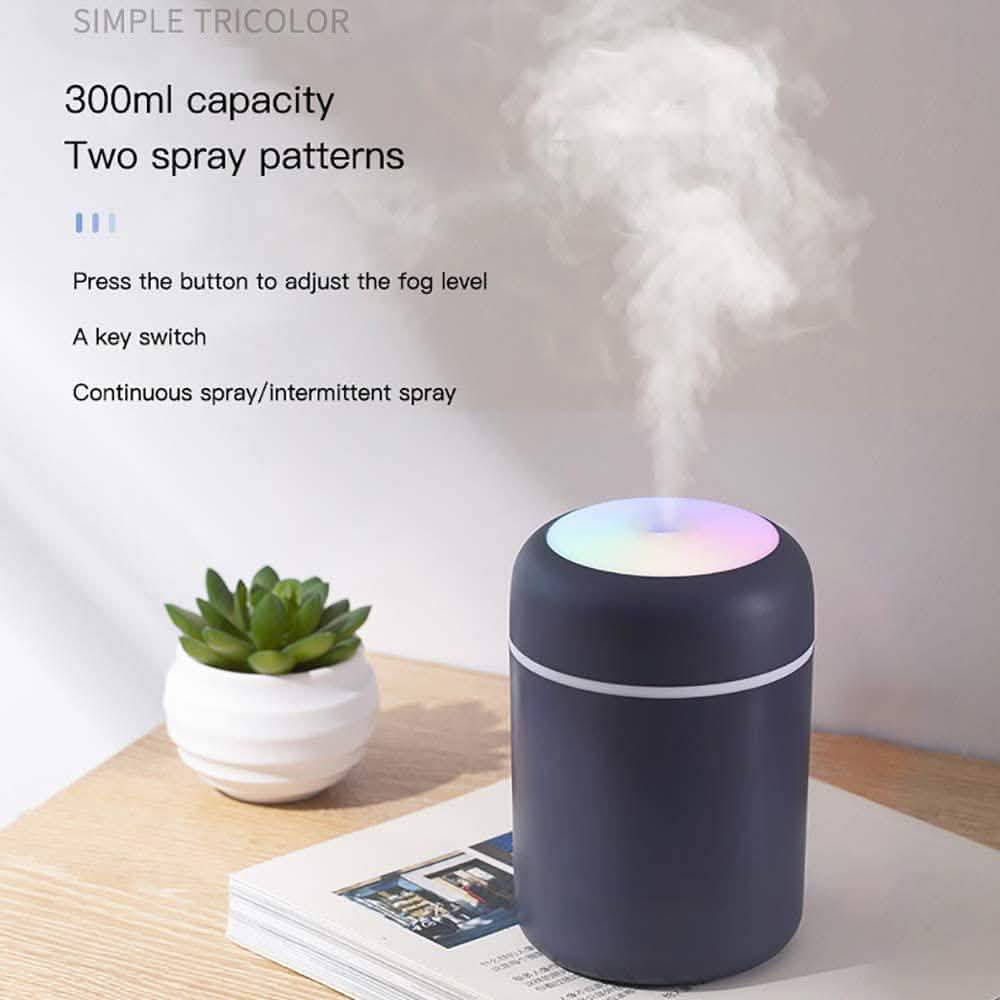 300 ML Humidifier USB Ultrasonic Dazzle Cup Aroma Diffuser Cool Mist Maker Health & Wellness - Tophatter Daily Deals