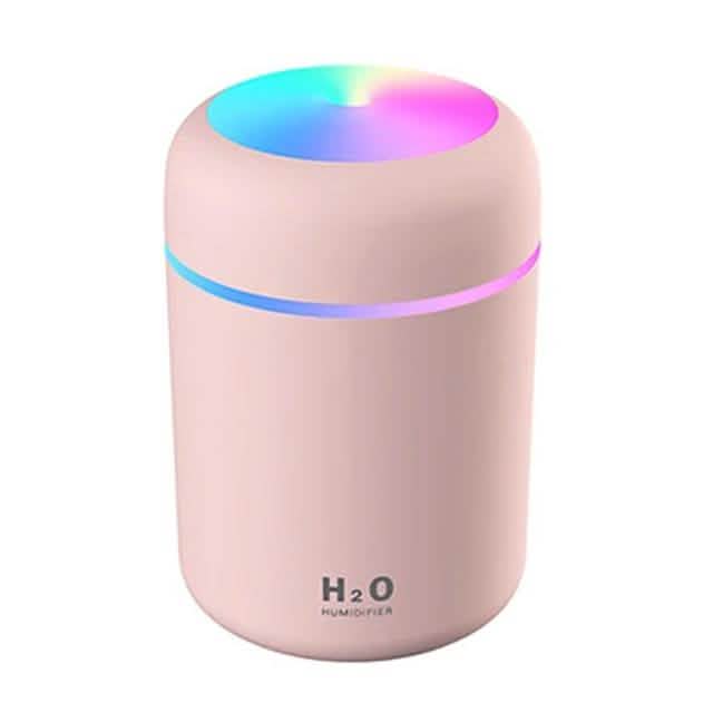 300 ML Humidifier USB Ultrasonic Dazzle Cup Aroma Diffuser Cool Mist Maker Pink Health & Wellness - Tophatter Daily Deals