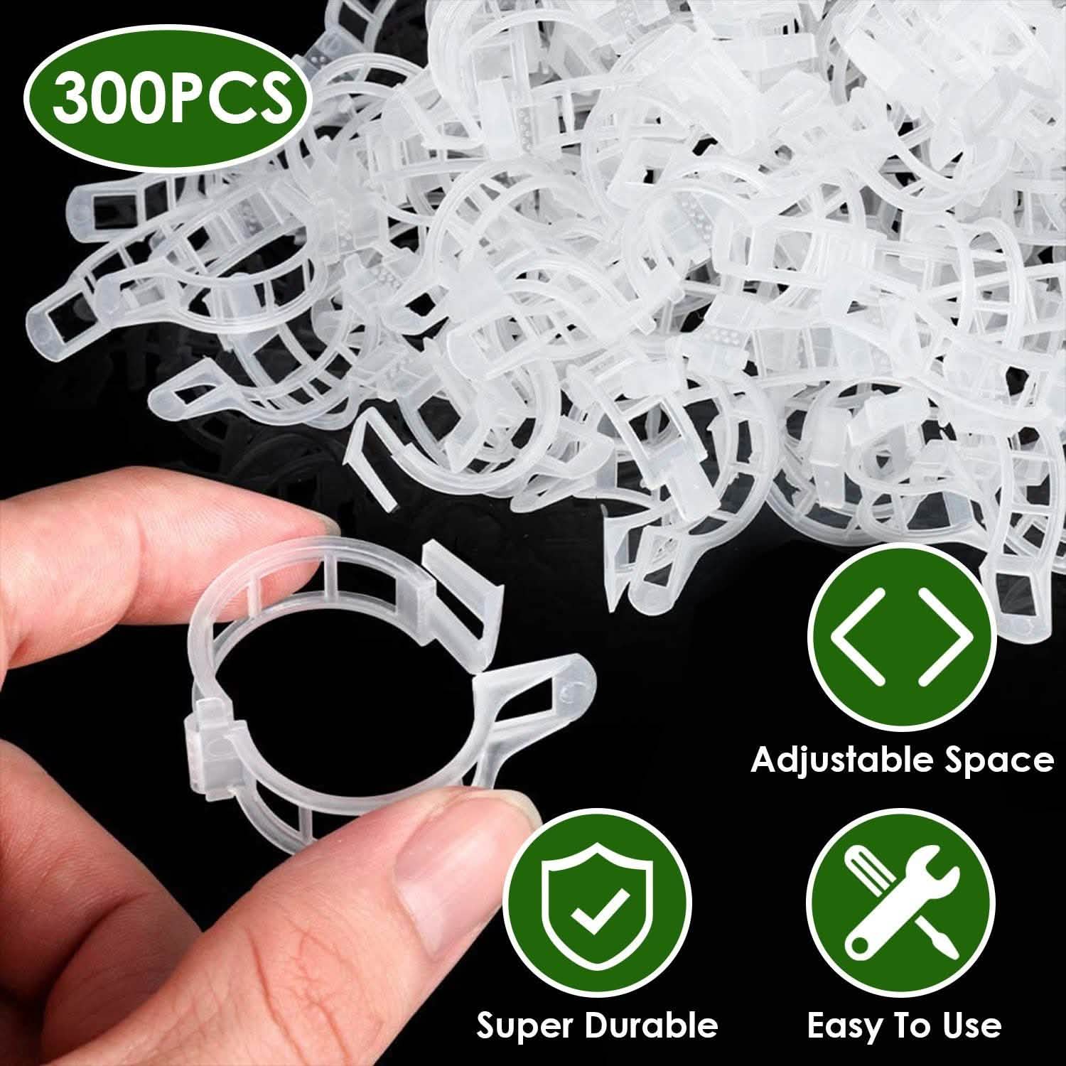 300-Pieces: Garden Plant Support Clips Garden & Patio - Tophatter Daily Deals