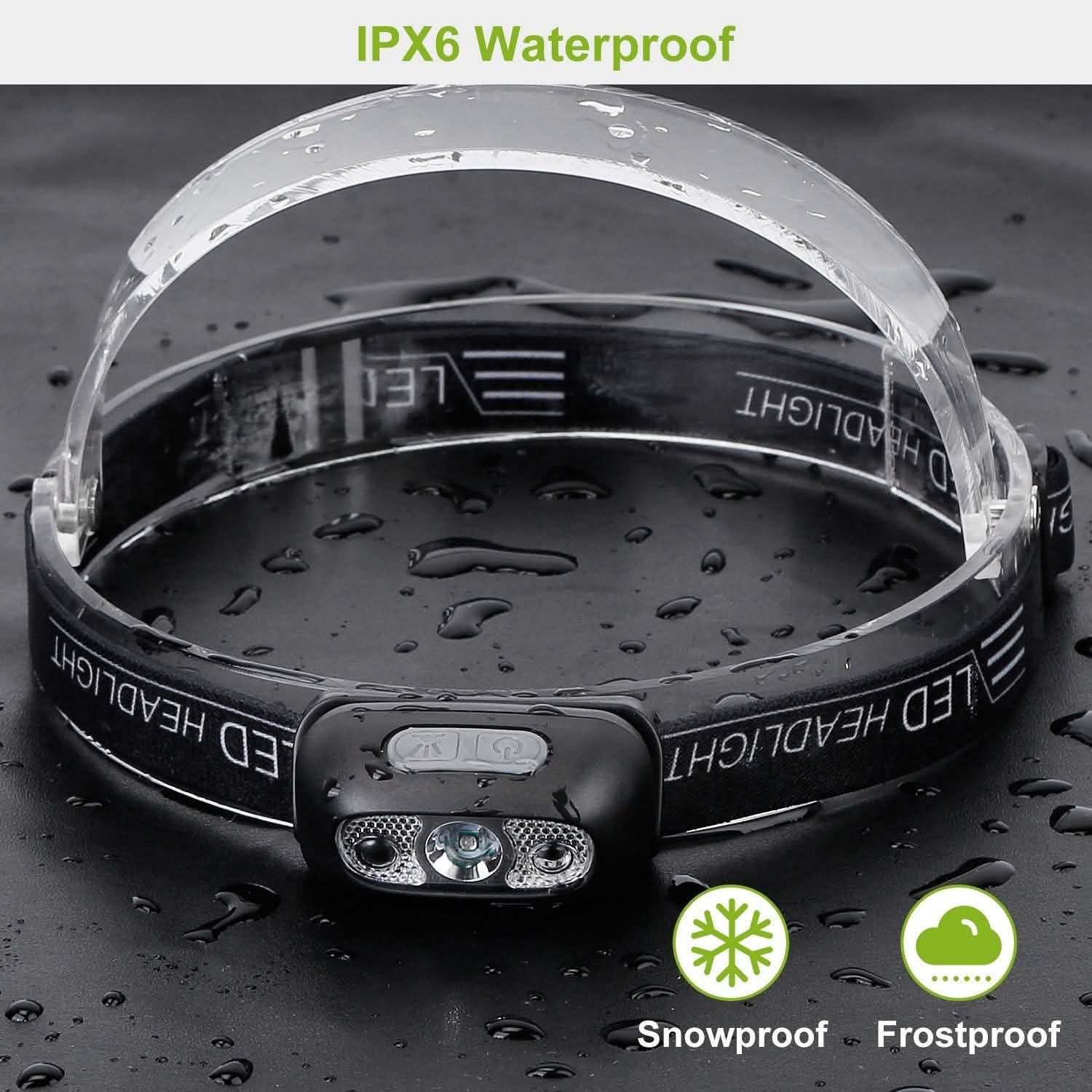 30000LM Rechargeable Motion Sensor Headlamps Outdoor Recreation - Tophatter Daily Deals