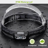 30000LM Rechargeable Motion Sensor Headlamps Outdoor Recreation - Tophatter Daily Deals