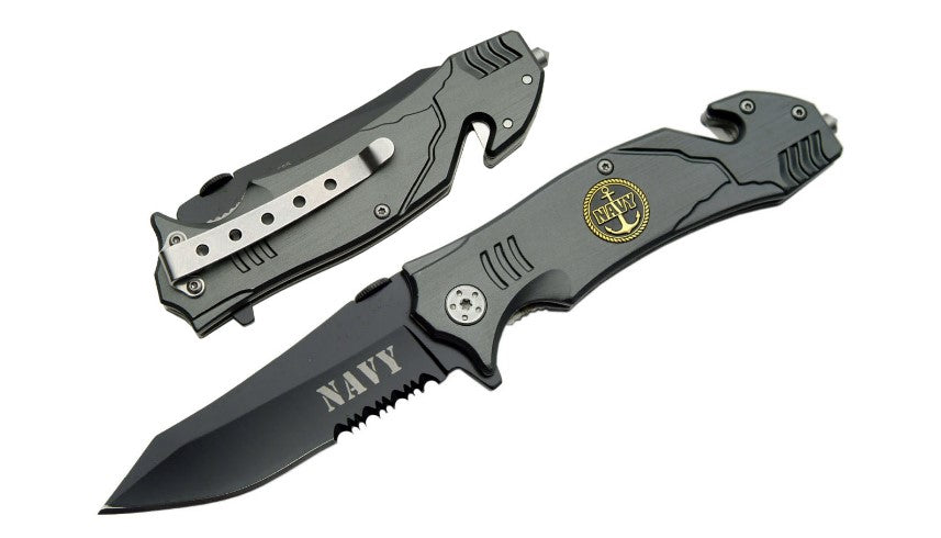 4.5" NAVY RESCUE FOLDER - Tophatter Daily Deals