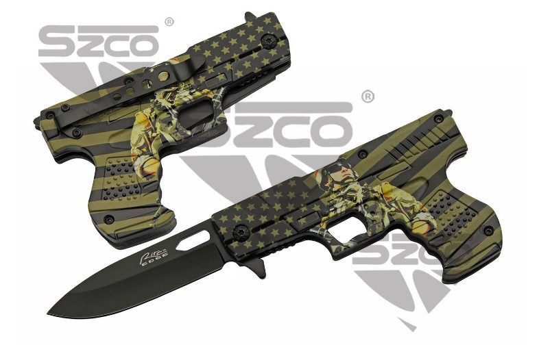4.5" SOLDIERS GUN LINER LOCK - Tophatter Daily Deals