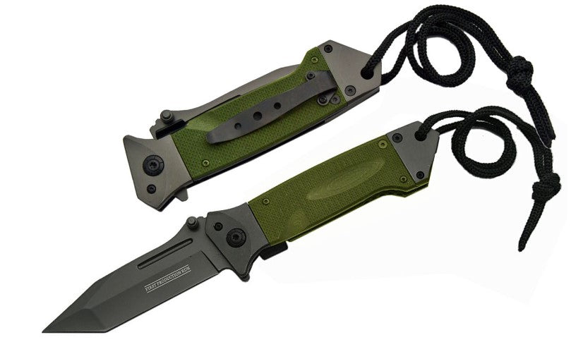 5" TANTO TASK FORCE FOLDER (GREEN) - Tophatter Daily Deals