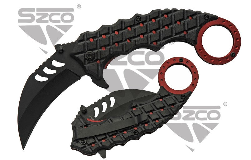 5" RED SHRUB KARAMBIT - Tophatter Daily Deals