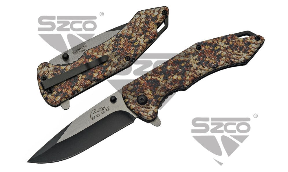 4.5" SNAKE SKIN LINER LOCK - Tophatter Daily Deals
