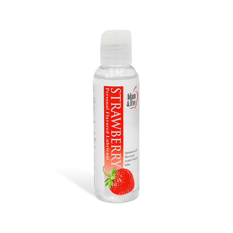 Adam & Eve Strawberry Flavored – Water-Based Lubricant 118 ml Bottle > Lube > Flavoured - Tophatter Daily Deals