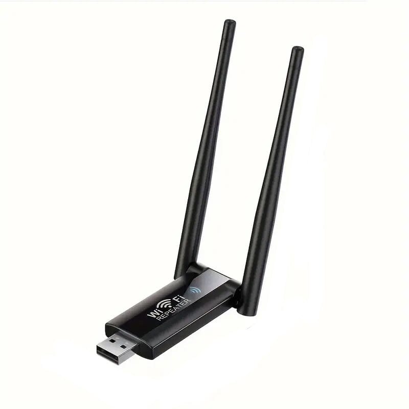 300Mbps 2.4G USB-Wireless Wifi Signal Amplifier Repeater Black Wi-Fi Repeater - Tophatter Daily Deals