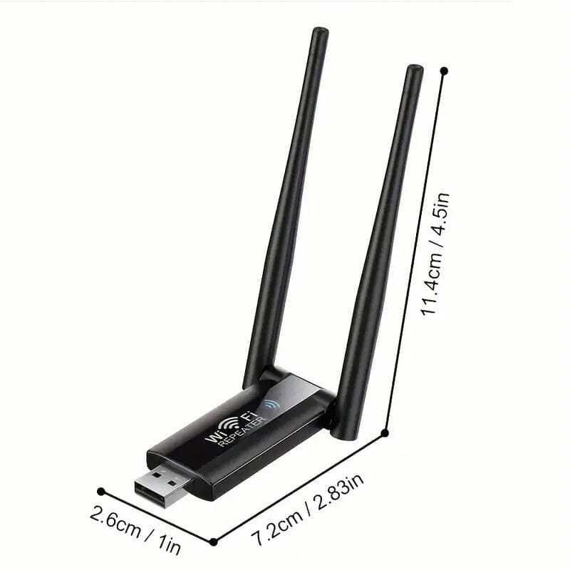 300Mbps 2.4G USB-Wireless Wifi Signal Amplifier Repeater Wi-Fi Repeater - Tophatter Daily Deals