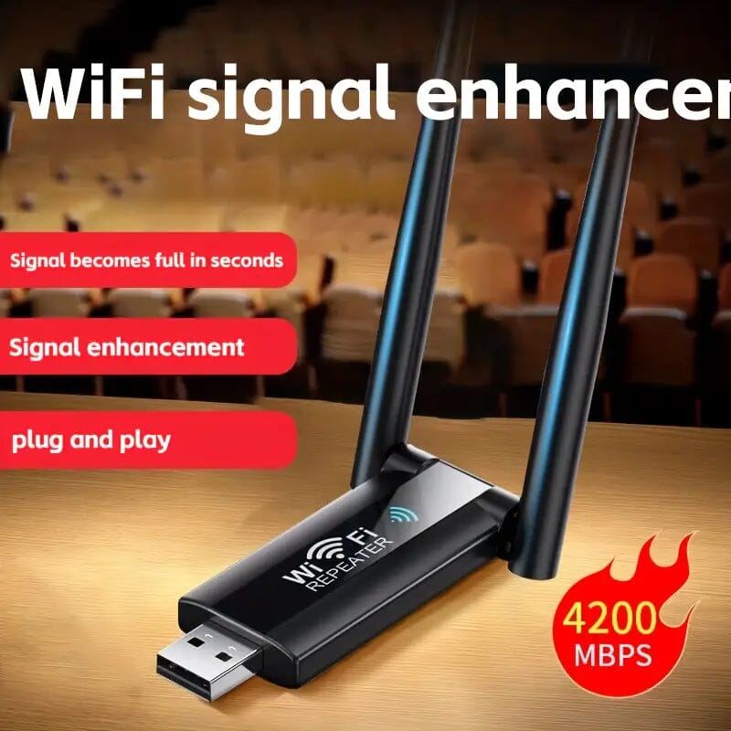 300Mbps 2.4G USB-Wireless Wifi Signal Amplifier Repeater Wi-Fi Repeater - Tophatter Daily Deals