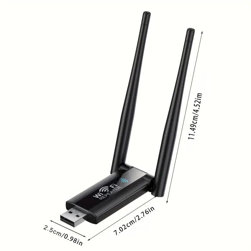 300Mbps USB Wi-Fi Repeater Wi-Fi Repeater - Tophatter Daily Deals
