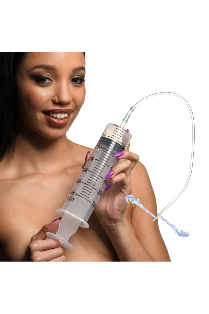XR Brands - Clean Stream - Enema Syringe with Tube - Assorted Sizes - Tophatter Daily Deals