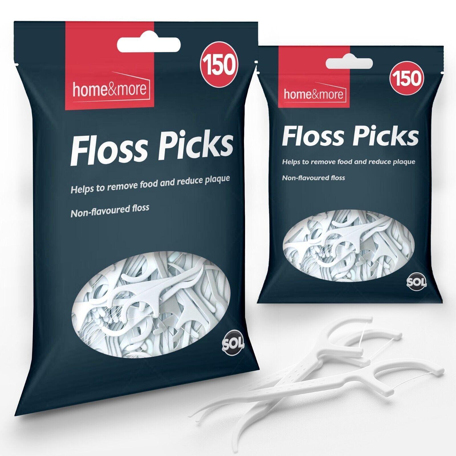 Teeth Flossing Sticks - 300pk Dental Floss Sticks | Interdental Tooth Harps Teeth Picks Oral Plaque Care Dental Floss - Tophatter Daily Deals