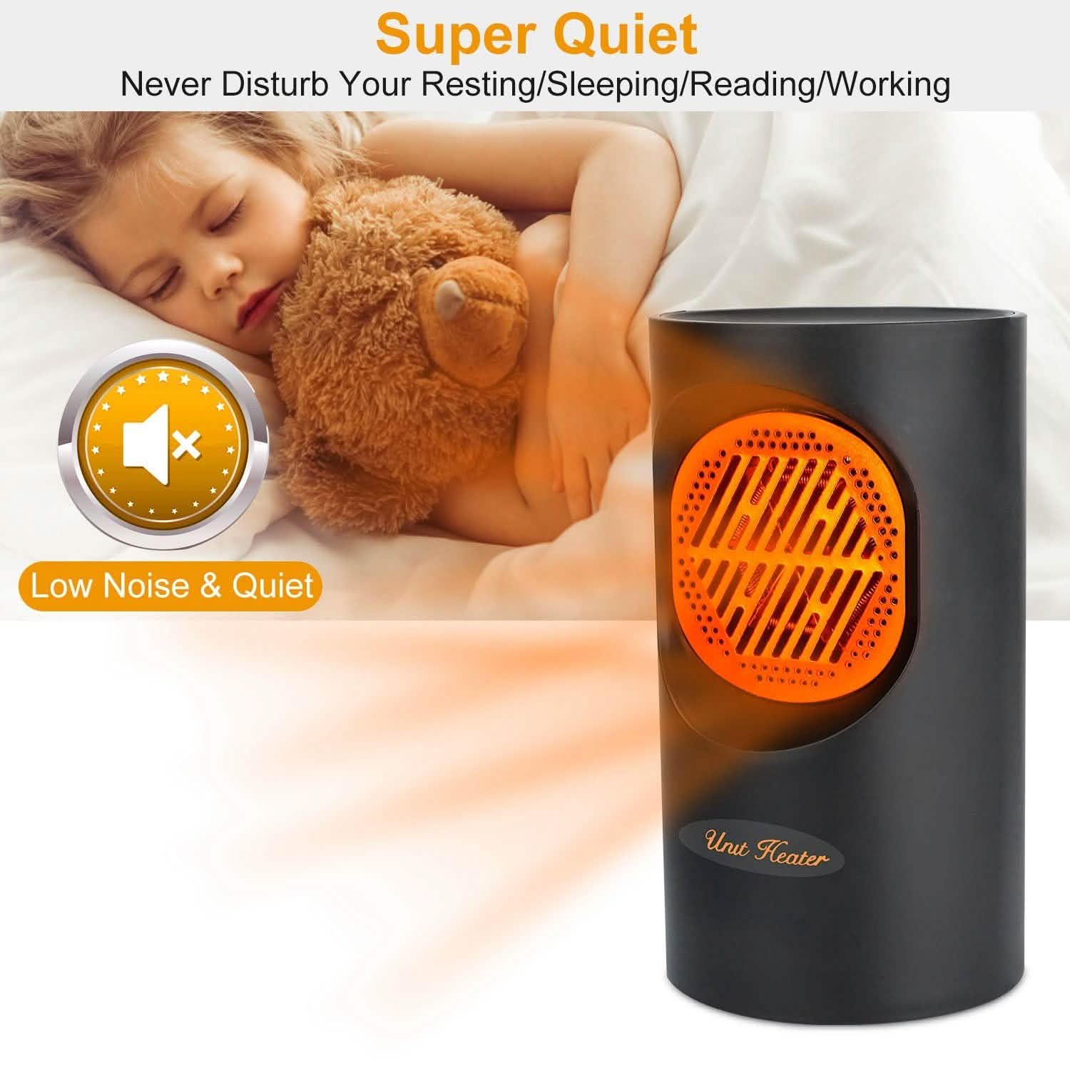 300W Portable Electric Mini Heater Household Appliances - Tophatter Daily Deals