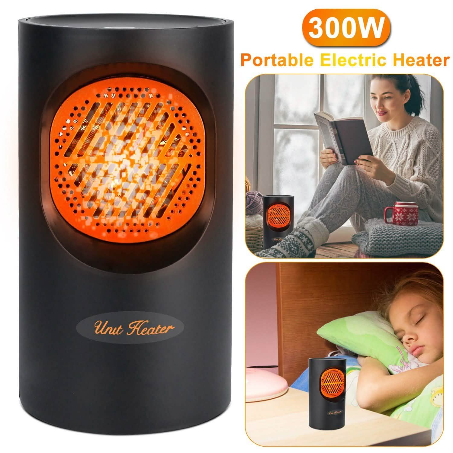 300W Portable Electric Mini Heater Household Appliances - Tophatter Daily Deals