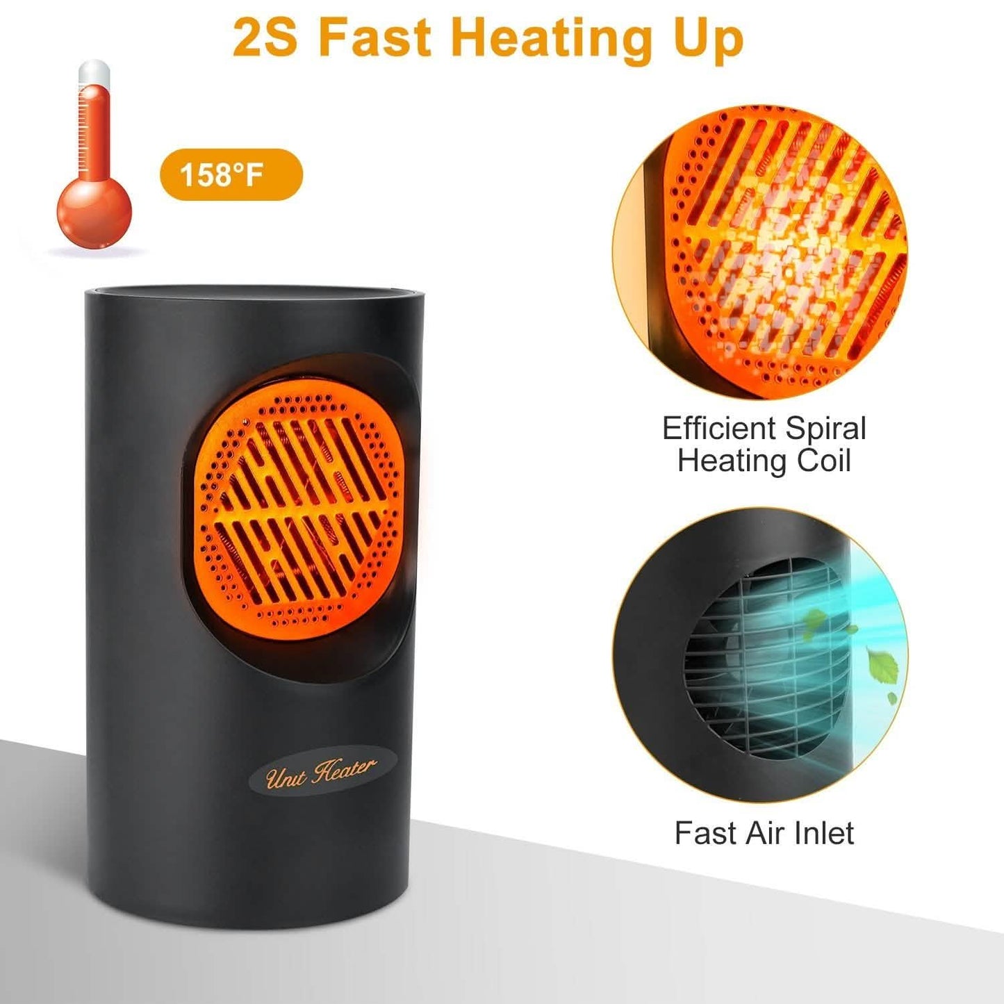 300W Portable Electric Mini Heater Household Appliances - Tophatter Daily Deals