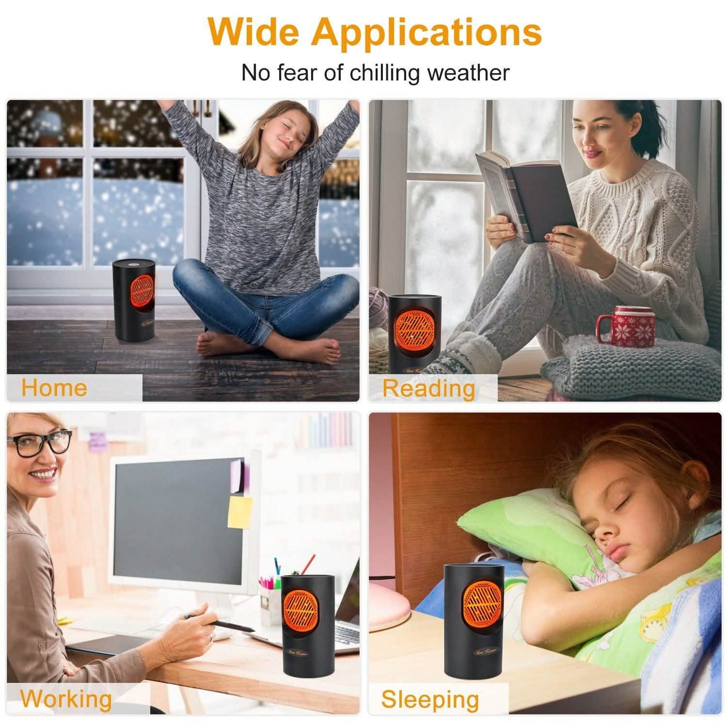 300W Portable Electric Mini Heater Household Appliances - Tophatter Daily Deals
