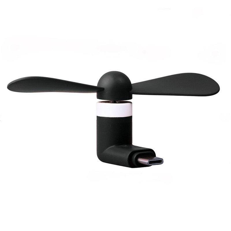 Android phone fan Type C Black A 0 - Tophatter Daily Deals