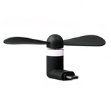 Android phone fan Type C Black A 0 - Tophatter Daily Deals