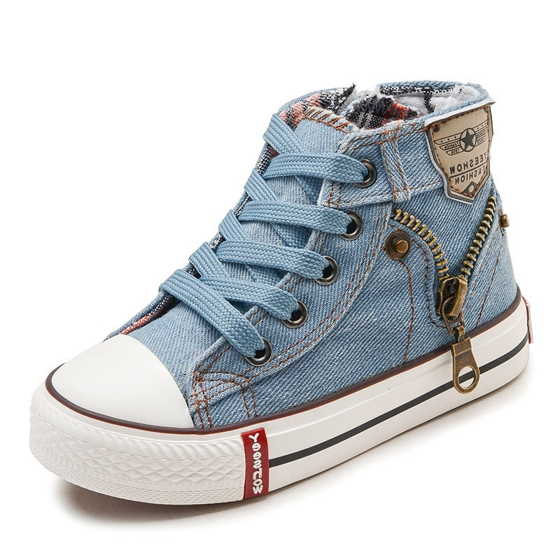 Autumn Expert Skill Children Casual Shoes Boys Girls Sport Shoes Breathable Denim Sneakers Kids Canvas Shoes Baby Boots 0 - Tophatter Daily Deals