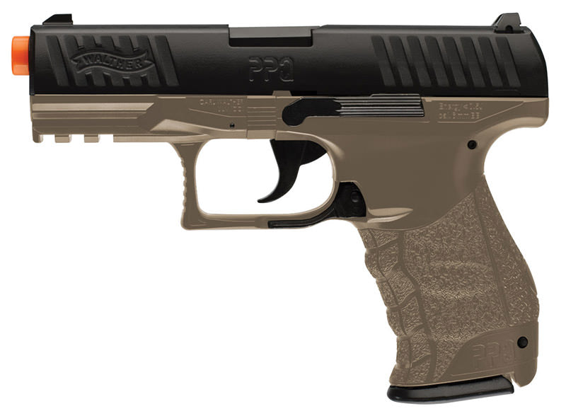 Walther Two Tone Tan / Black PPQ Airsoft Pistol Special Operations HandGun Collectible Weapons - Tophatter Daily Deals