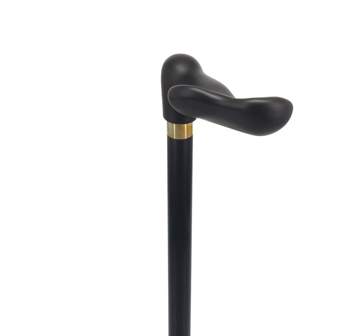 Hand-Specific Comfort Soft Grip Palm Cane: Black Beechwood Palm Hand Grip Canes - Tophatter Daily Deals