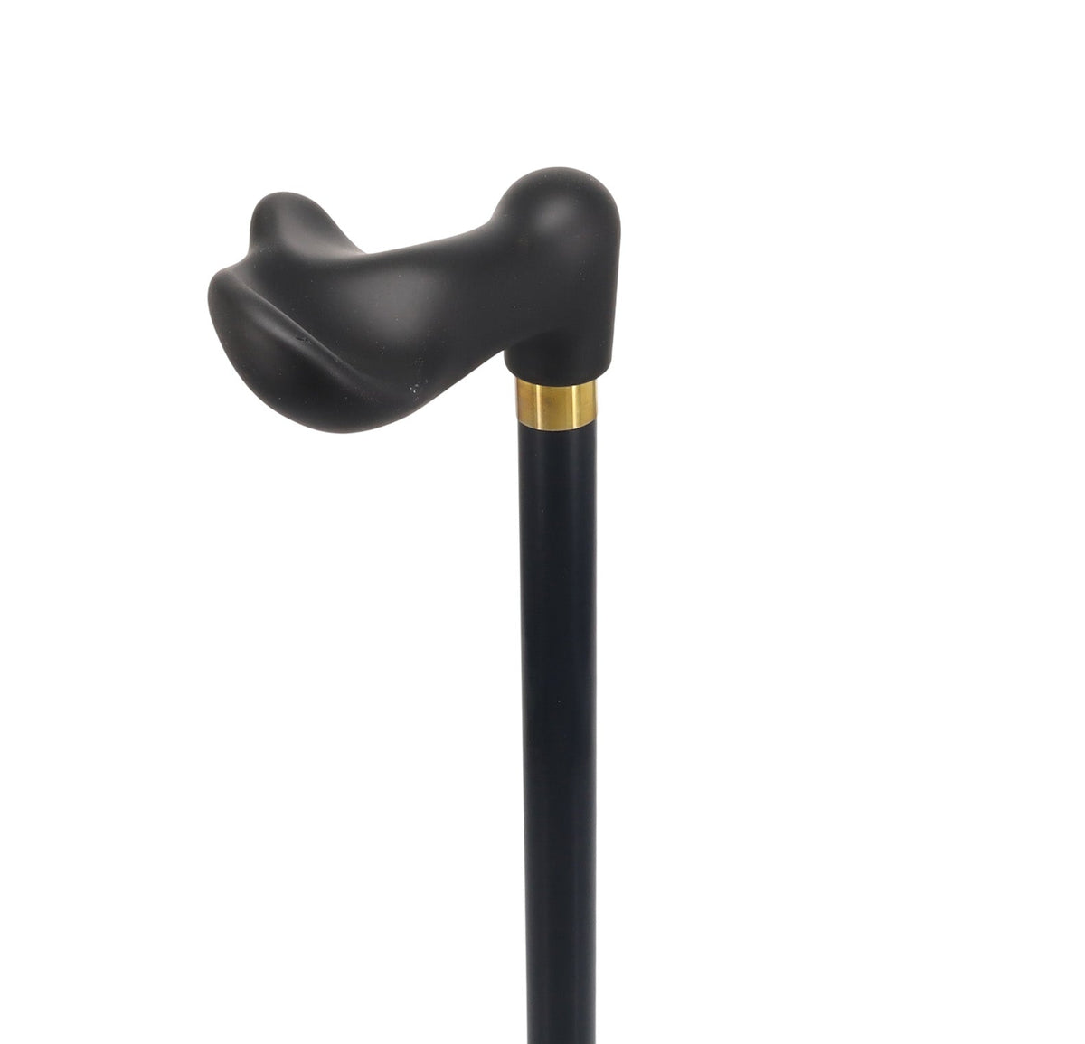Hand-Specific Comfort Soft Grip Palm Cane: Black Beechwood Palm Hand Grip Canes - Tophatter Daily Deals
