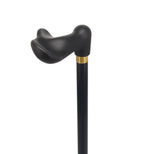 Hand-Specific Comfort Soft Grip Palm Cane: Black Beechwood Palm Hand Grip Canes - Tophatter Daily Deals