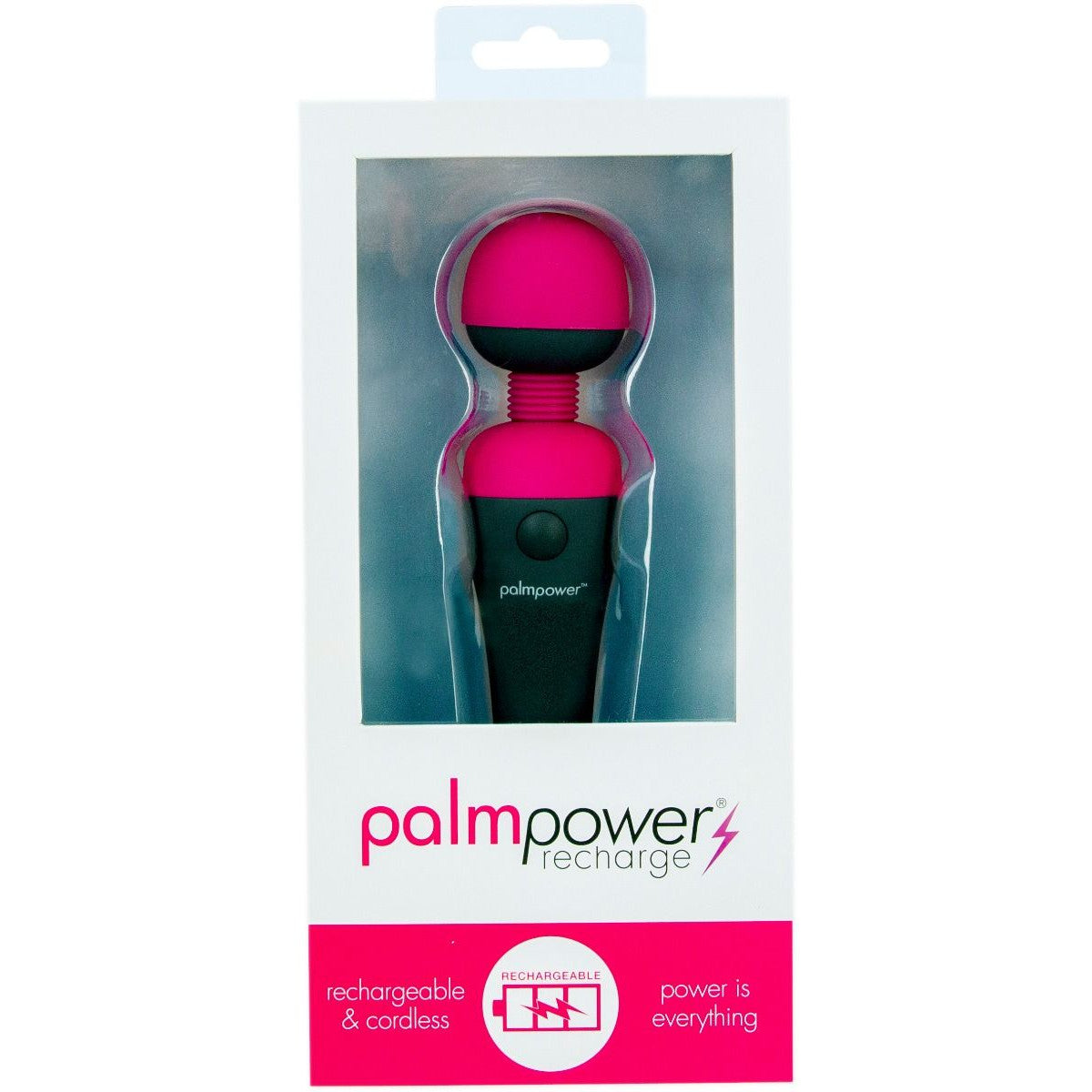 PalmPower Recharge Waterproof Massage Wand Vibrator - Tophatter Daily Deals