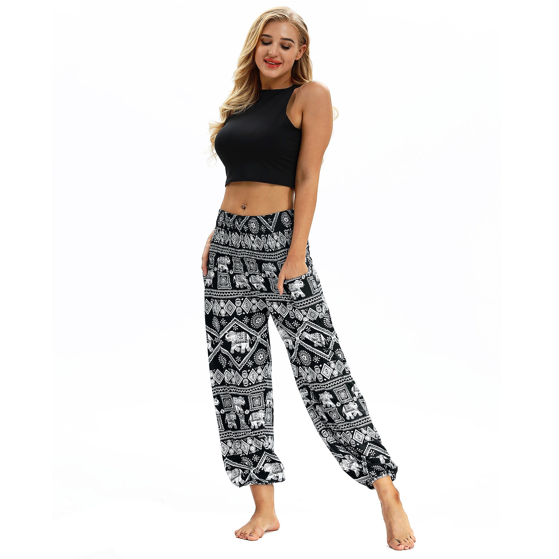 Belly Dance Yoga Pants YCI037 One size 0 - Tophatter Daily Deals