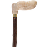 Blackthorn & White Marble Grip, Natural Blackthorn Elegance Irish Blackthorn Canes - Tophatter Daily Deals