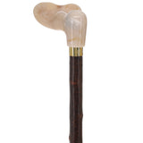 Blackthorn & White Marble Grip, Natural Blackthorn Elegance Irish Blackthorn Canes - Tophatter Daily Deals