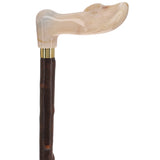 Blackthorn & White Marble Grip, Natural Blackthorn Elegance Irish Blackthorn Canes - Tophatter Daily Deals