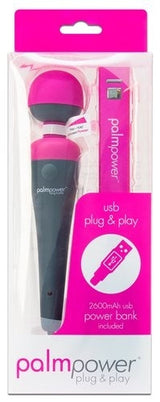 PalmPower Massage Wand Plug and Play with Power Bank > Sex Toys > Massage Wands - Tophatter Daily Deals