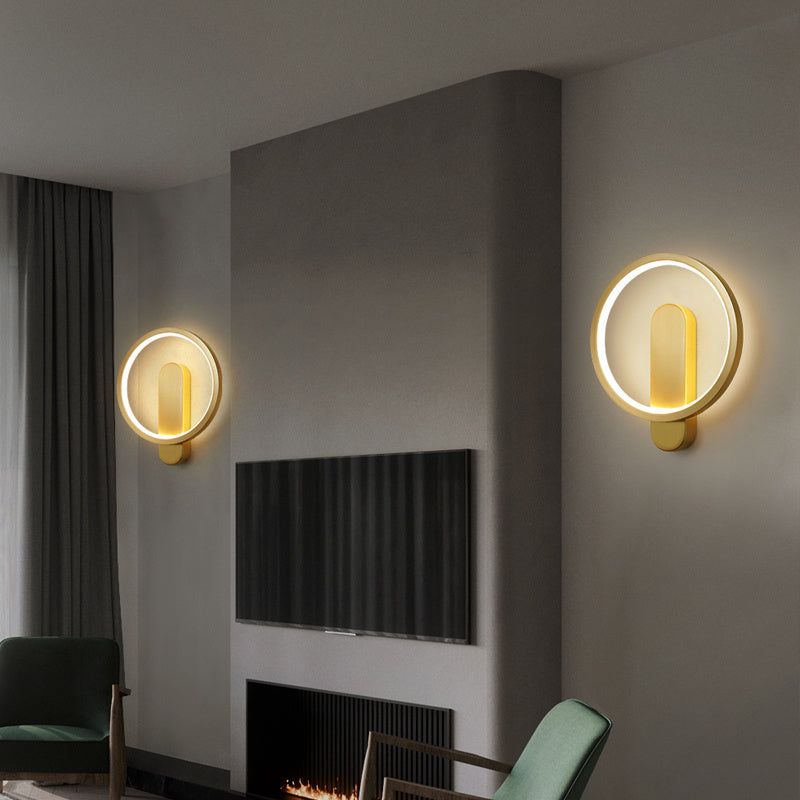 All Copper Wall Lamp Simple And Creative Personality Bedside 0 - Tophatter Daily Deals
