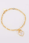 Heart Lock Charm Bracelet Bracelets - Tophatter Daily Deals