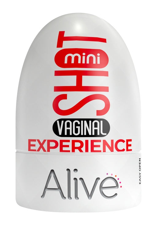 Alive Mini Shot Masturbator Vagina Vaginal Experience Compact White > Sex Toys For Men > Masturbators Cup - Tophatter Daily Deals