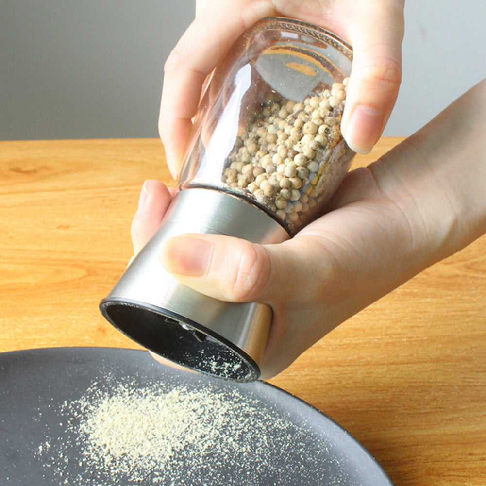 2 PcsLot Salt And Pepper Grinder Set 0 - Tophatter Daily Deals