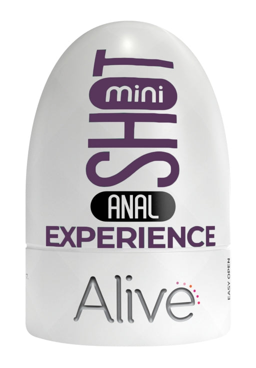 Alive Mini Shot Masturbator Ass Compact Anal Experience White and Purple > Sex Toys For Men > Masturbators Cup - Tophatter Daily Deals